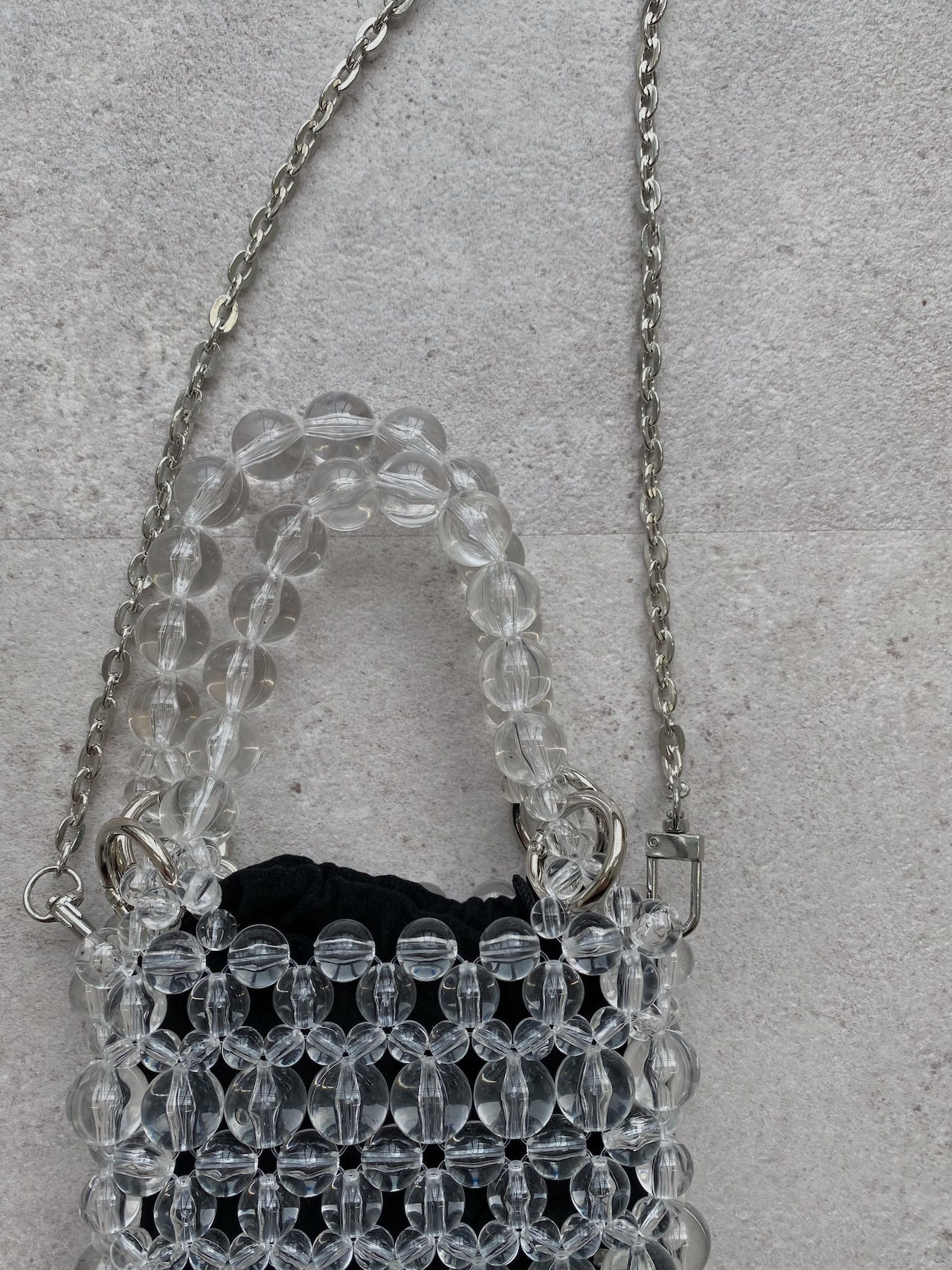 beads square mini bag