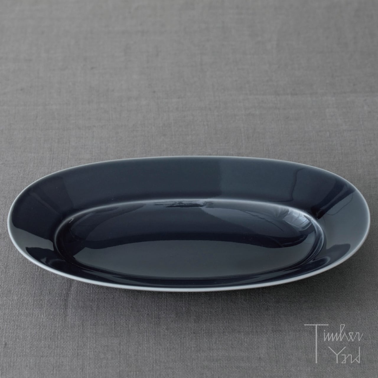 Oval Plate L / moon gray / W285 ×D185×H40mm / ムーングレー