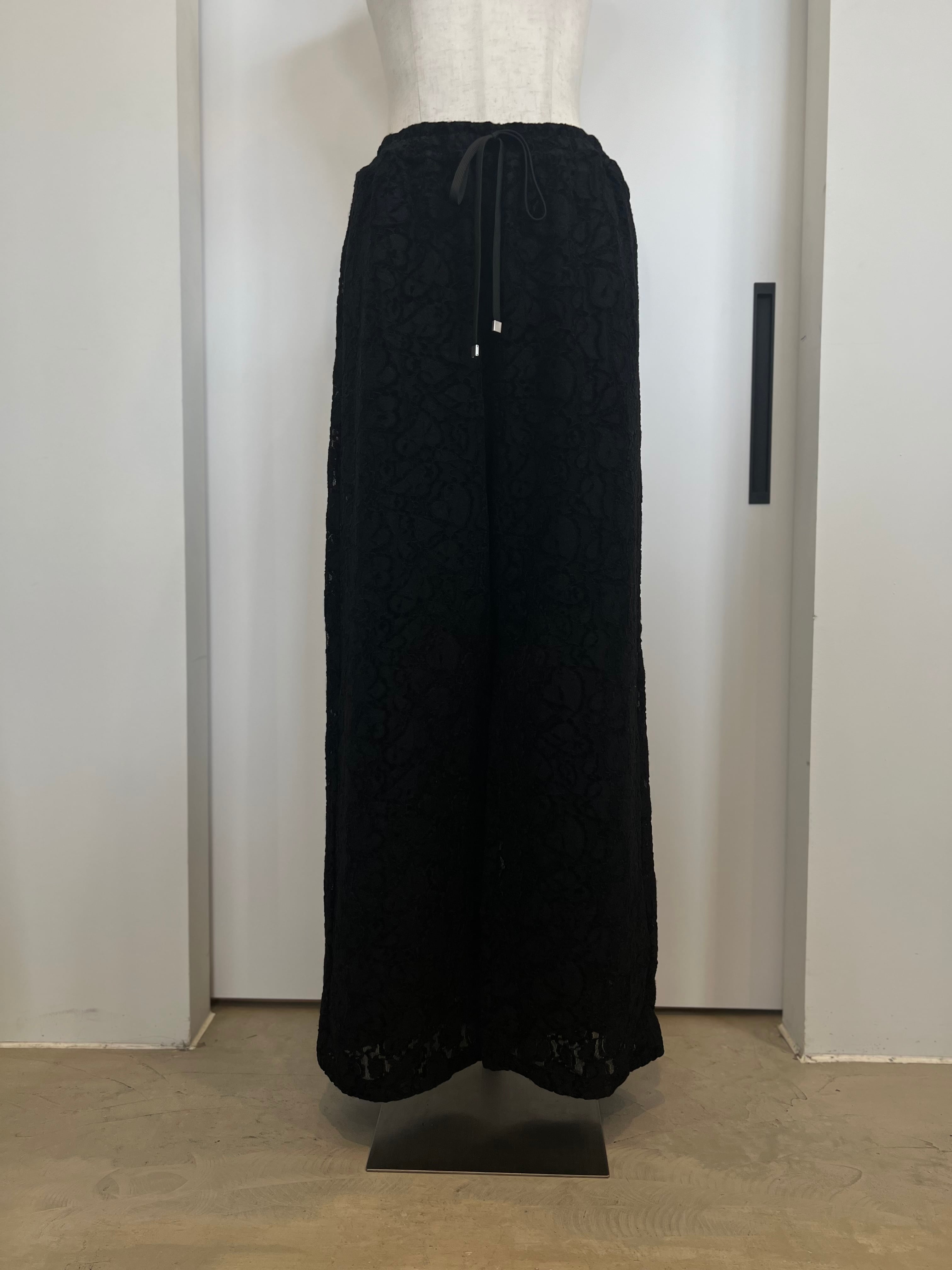 【SELECT】セットアップ可レースイージーワイドパンツ 21-0179