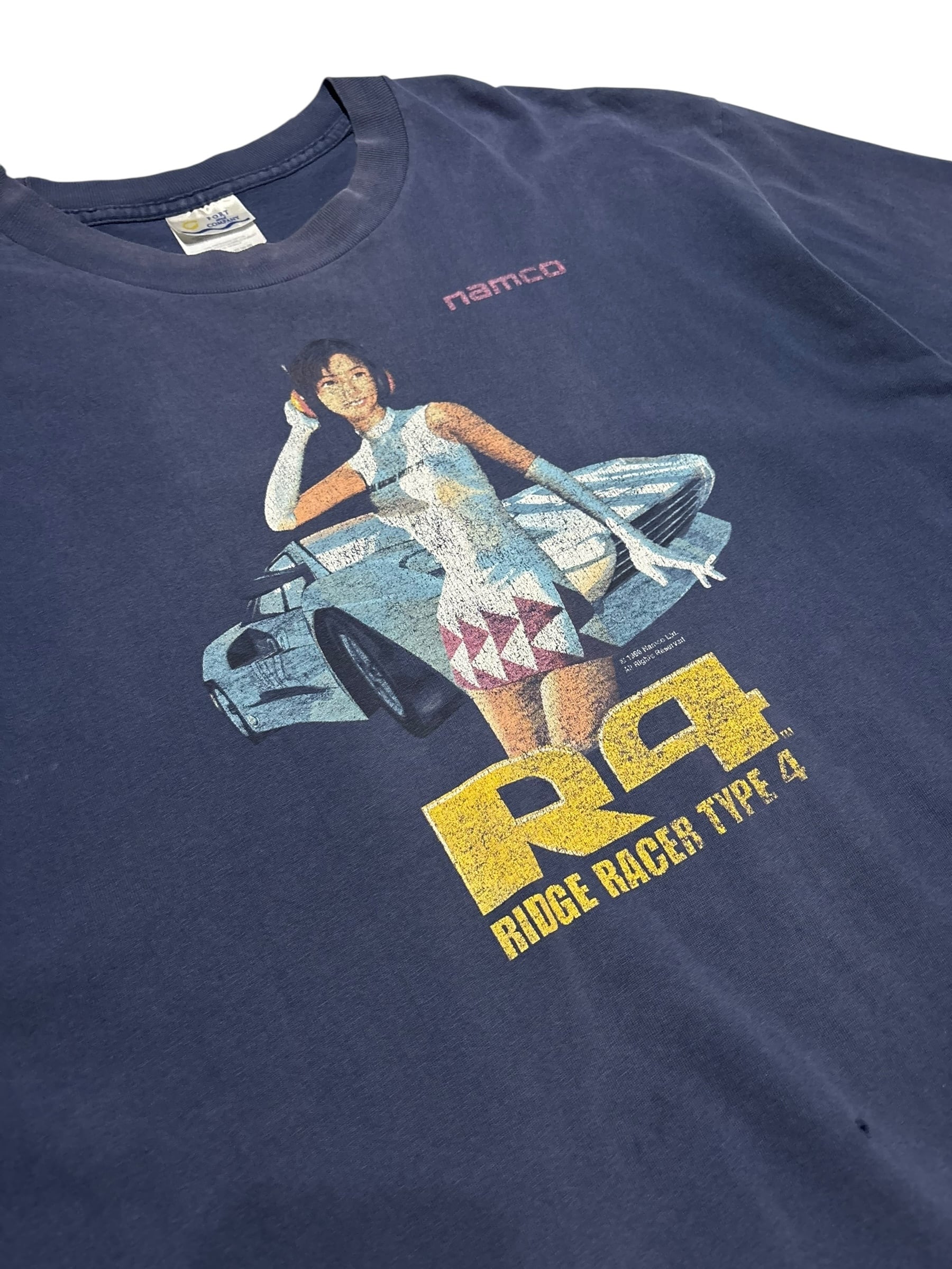 NAMCO Ridge Racer Type 4 “R4” ビデオゲームTシャツ | フミマ