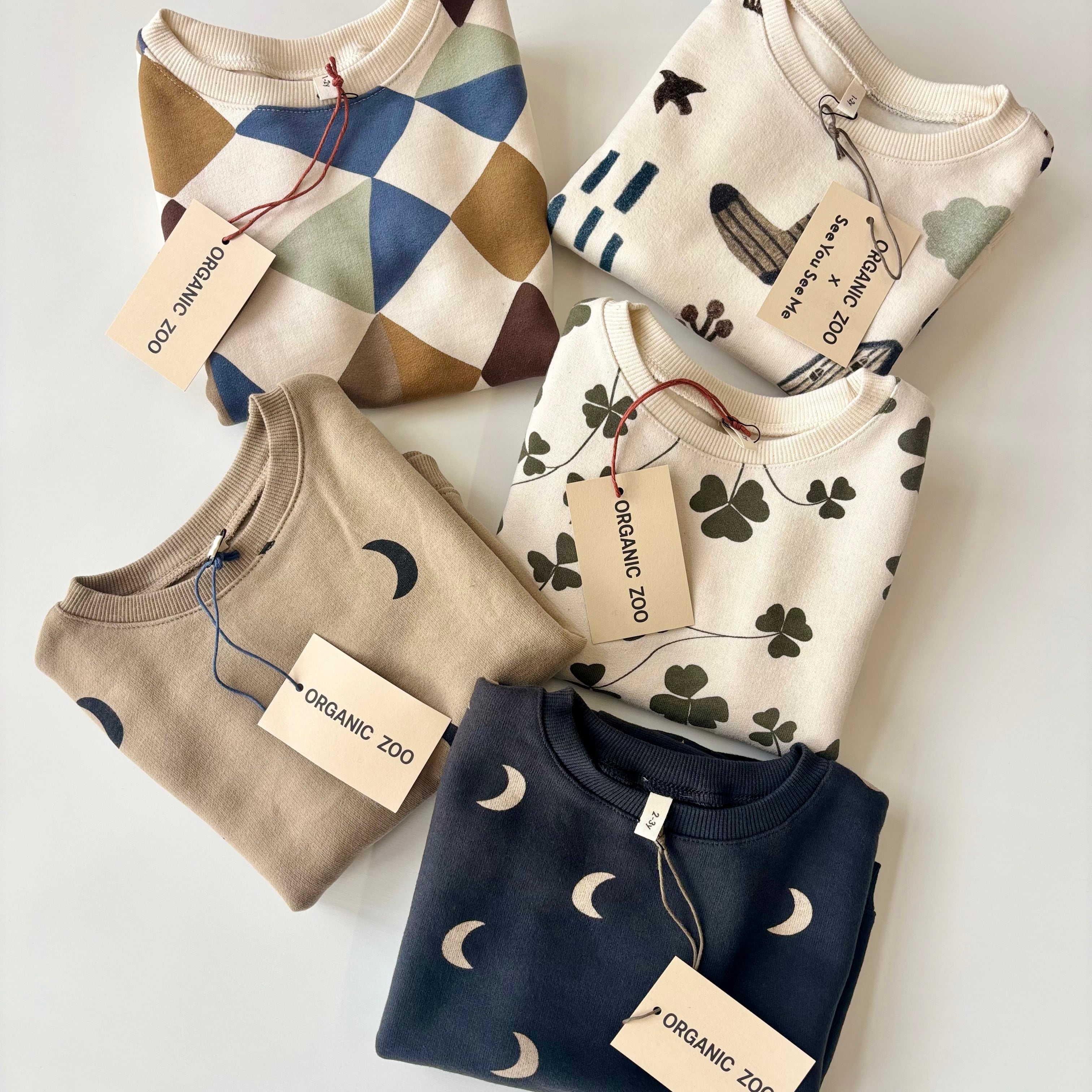 organic zoo オーガニックズー スウェット 美品 3-4y 3-4yのみ】organic zoo(オーガニックズー) ／ Charcoal Midnight