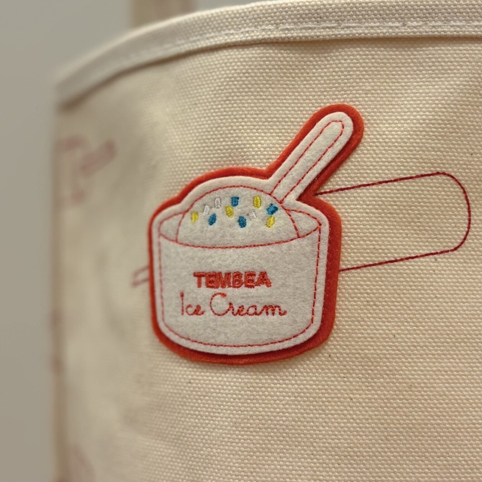 TEMBEA │ BAGUETTE TOTE MINI + WAPPEN | ICE +WAPPEN / NATURAL