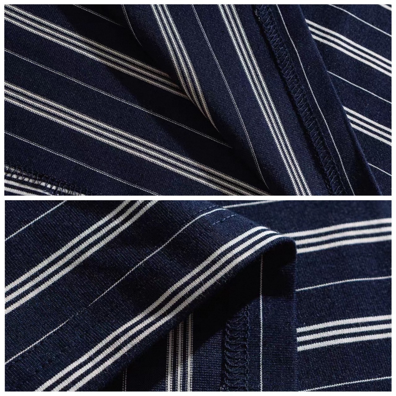 Denim collar border polo shirt 1434 - 8