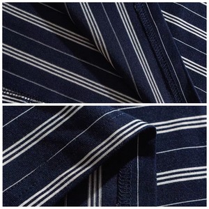 Denim collar border polo shirt 1434