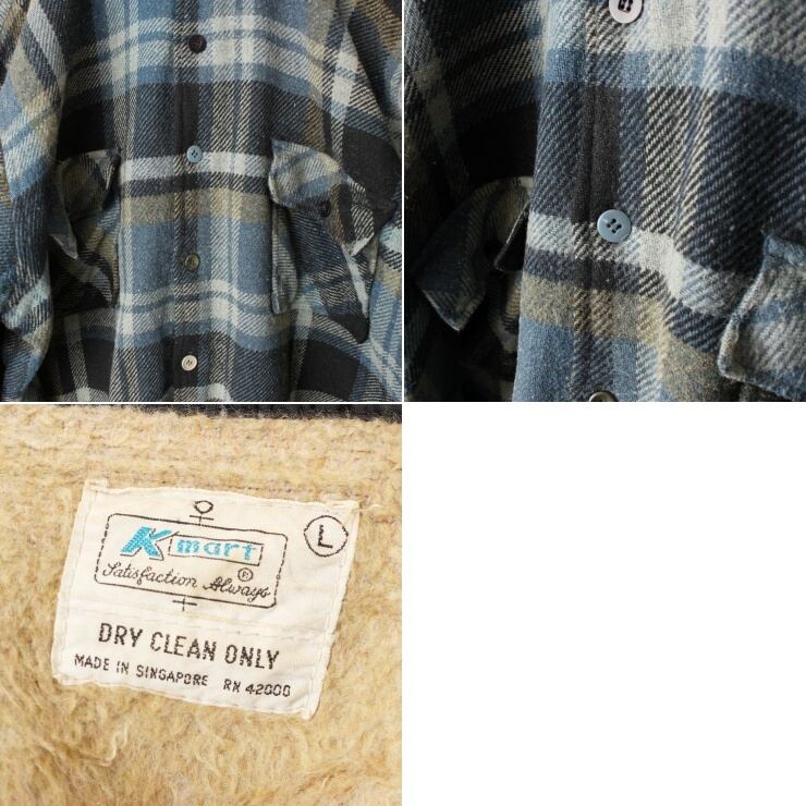 【unkown】イタリア製 生地 使用 ウールCPOチェックシャツ ジャケット