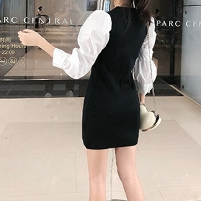 ワンピース ドッキングワンピ ショート丈 ブラック 黒 パフスリーブ ドッキング 春 夏 春夏 チュニック ミニ ニット レディース デート ミニ ワンピース K O0001 My Charm マイチャーム ワンピース スカート レディースファッション 通販 ワンピース ドッキングワンピ ショート丈 ブラック 黒 パフスリーブ ドッキング 春 夏 春夏 チュニック ミニ ニット レディース デート ミニ ワンピース K O0001 My Charm マイチャーム ワンピース スカート レディースファッション 通販