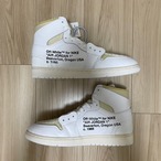 ×OFF WHITE AIR JORDAN 1 RETRO HIGH EURO AQ0818-100