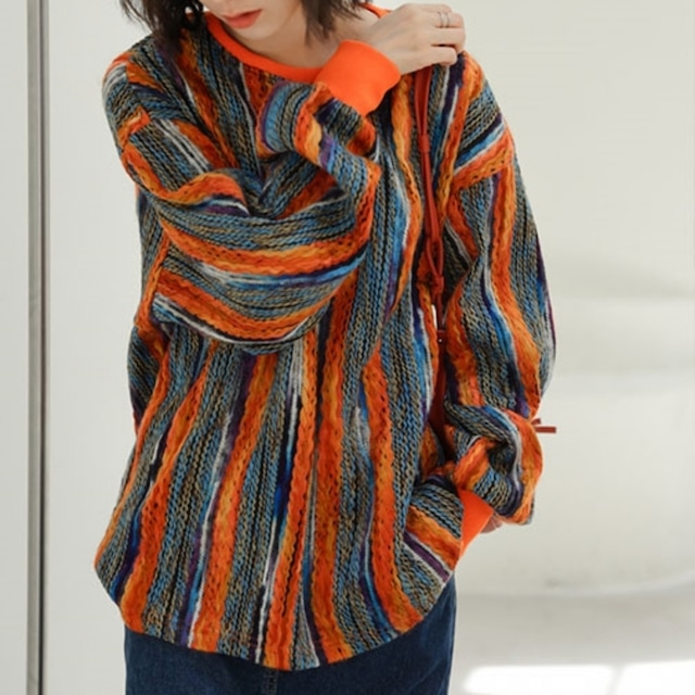 Multicolor striped sweater KRE1415