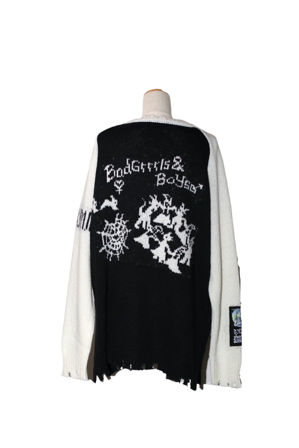 25AW】rurumu:×KIDILL raglan pullover (large) 【BLACK】rrm25AW-KN06