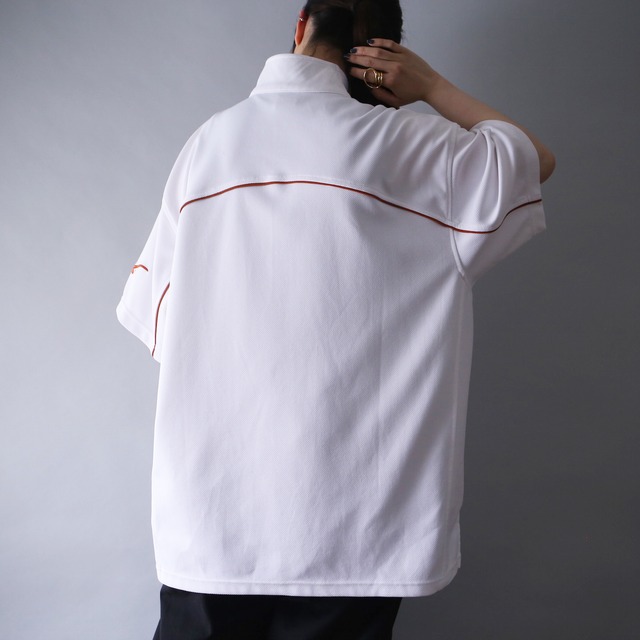 "NIKE×texas longhorn" good coloring over silhouette h/s warm-up shirt