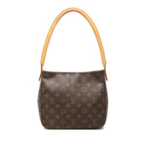 ルイ ヴィトン モノグラム ルーピングMM ワンショルダーバッグ M51146 ブラウン PVC レザー レディース LOUIS VUITTON 【中古】