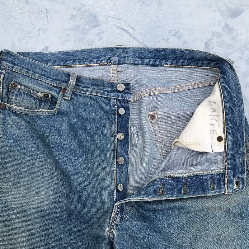 50's LEVI'S リーバイス 501XX オリジナル 革パッチ 両面赤タブ 50's LEVI'S リーバイス 501XX オリジナル 革パッチ 両面赤タブ