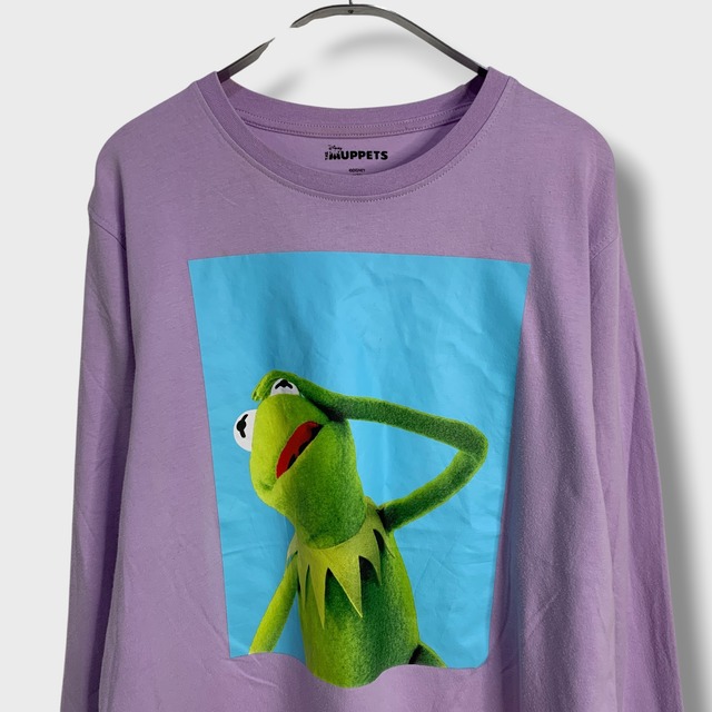 Kermit カーミット プリントロンT キャラ マペット M パープル カエル