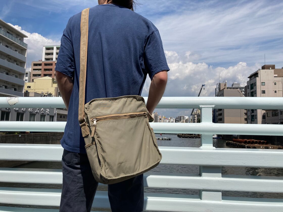 00s old GAP record bag 2000年代 ベージュ オールドギャップ レコード 