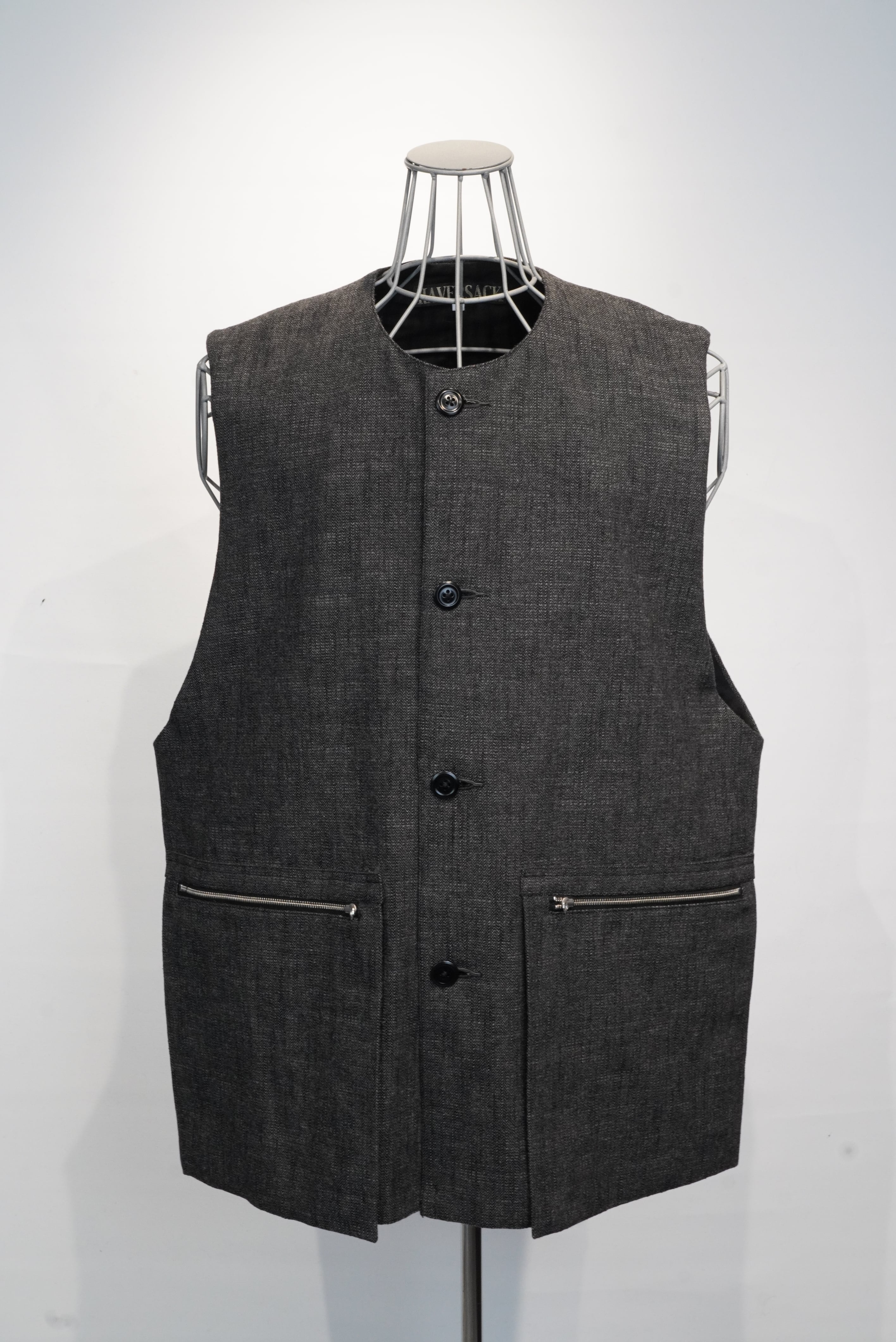 HAVERACK / Old Herringbone Jerkin Vest (221168)