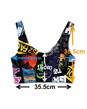 KOH ISHIGURO Upcycled "Print" Patchwork bustier
