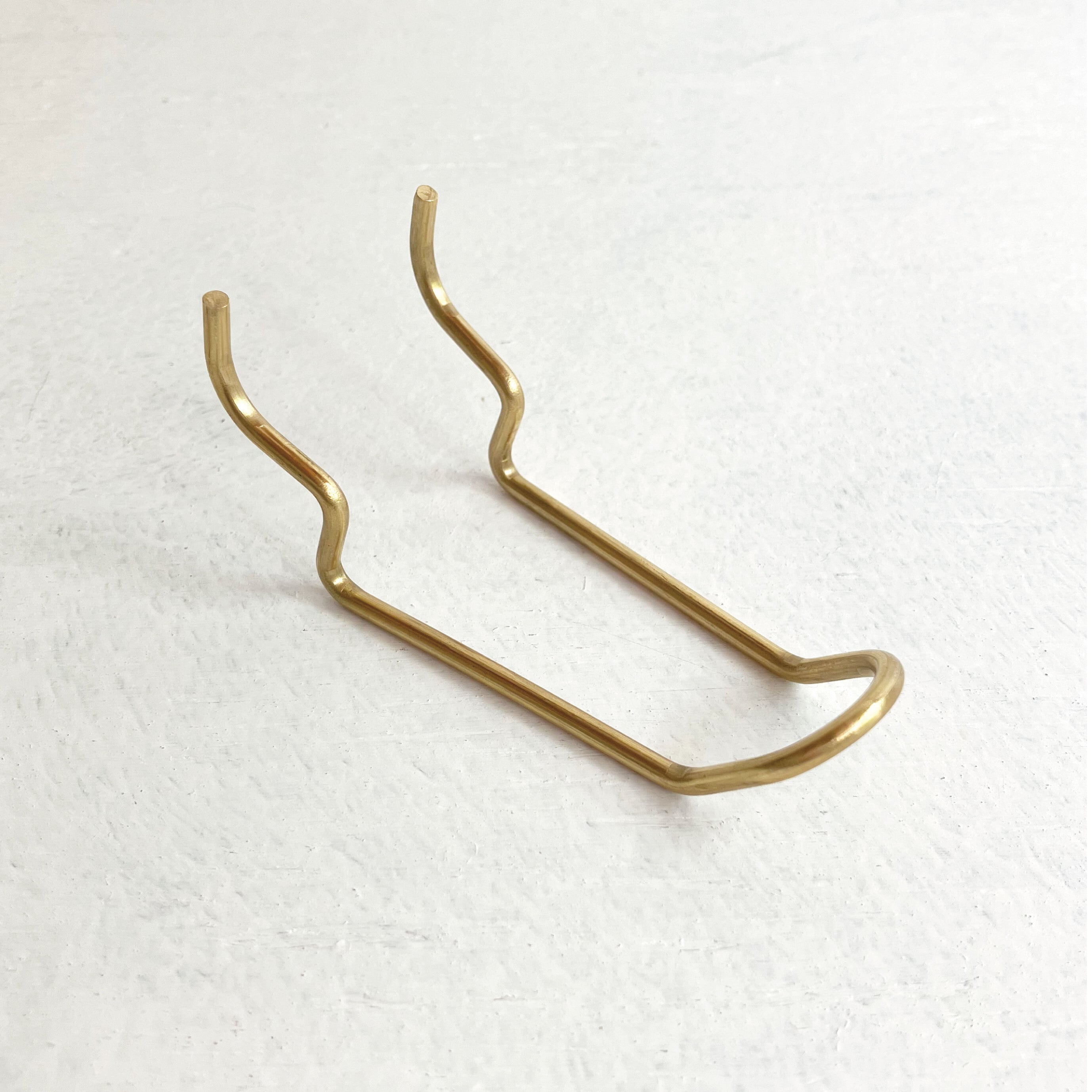 BRASS HOOK for 9mm Thick Pegboards / Double / 5個入 | KEFU TOKYO