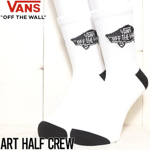 【送料無料】ソックス 靴下 VANS ヴァンズ バンズ ART HALF CREW SOCKS VN000EZBLKZ1L（27cm-31cm）