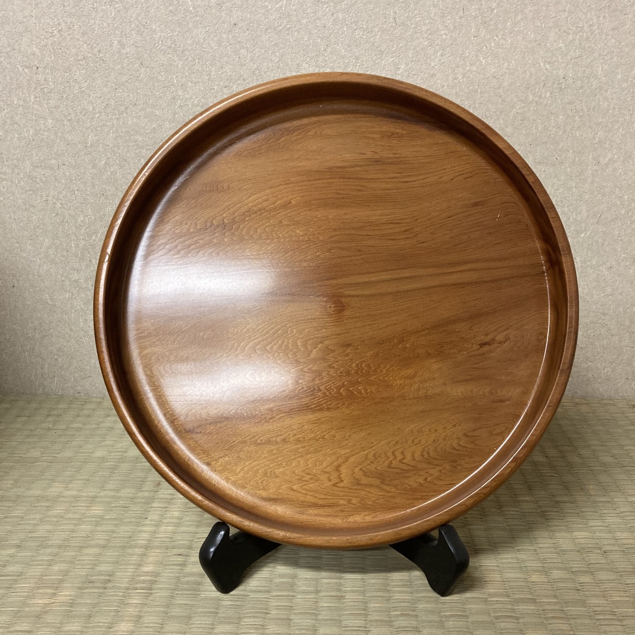 屋久杉丸盆(一尺)