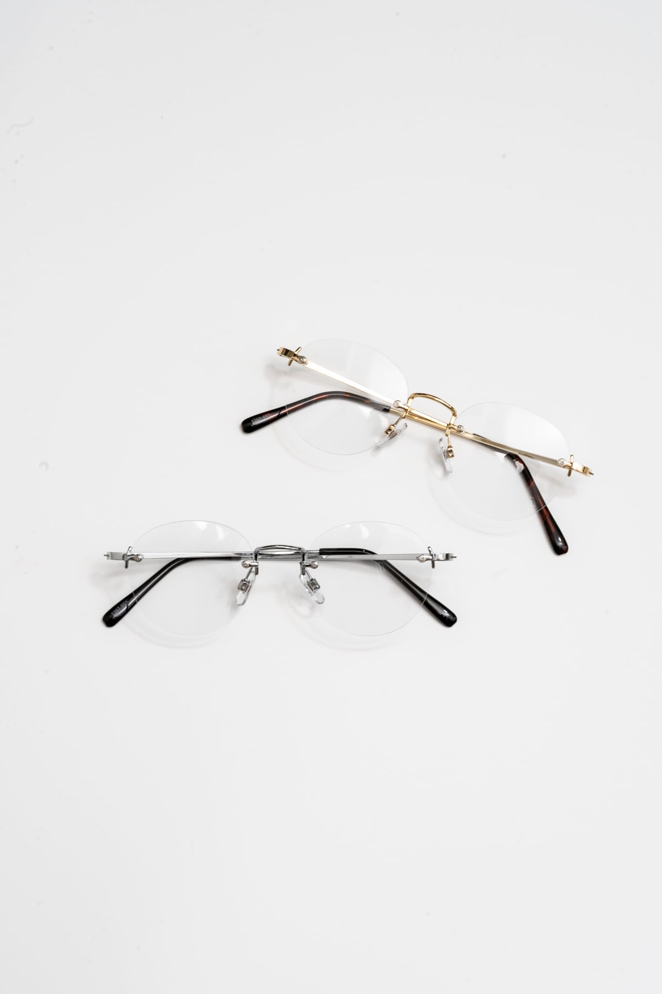   メガネ 7511 55-16 ビンテージ☆ リムレス Rim Metal スクエア メタル MEN 【MMF-22A-262 96】 商品詳細