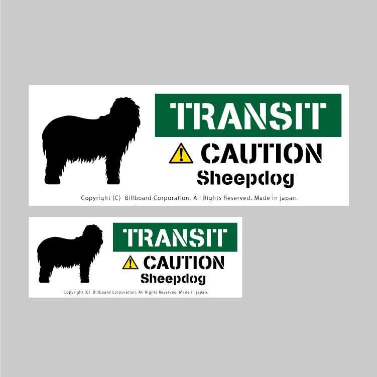 TRANSIT DOG Sticker [Sheepdog]番犬ステッカー/シープドッグ