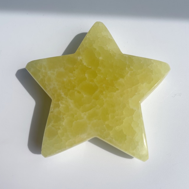 イエローカルサイト 星21◇Yellow Calcite◇パワーストーン・天然石