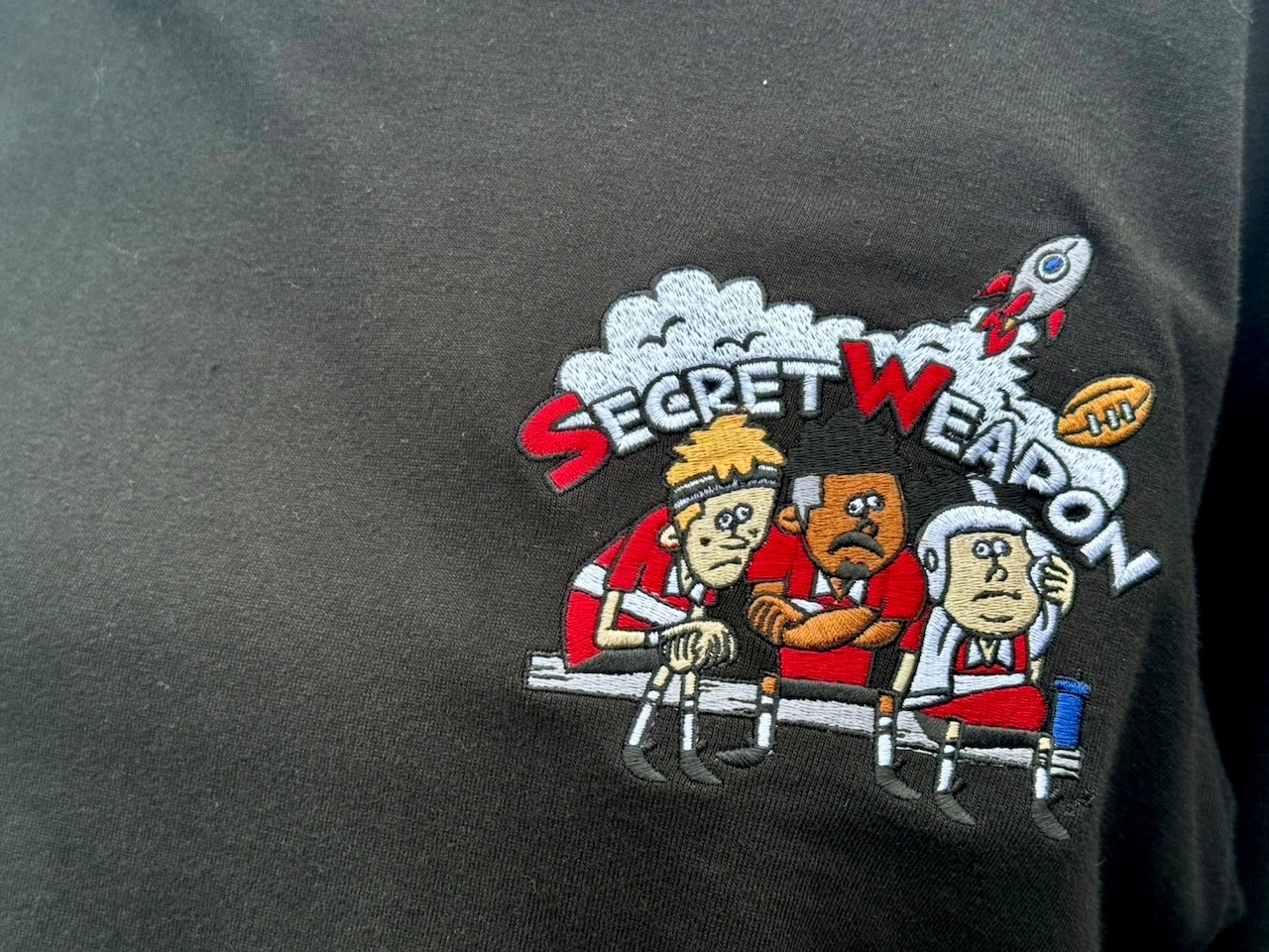 Secret weapon 秘密兵器Tシャツ 黒