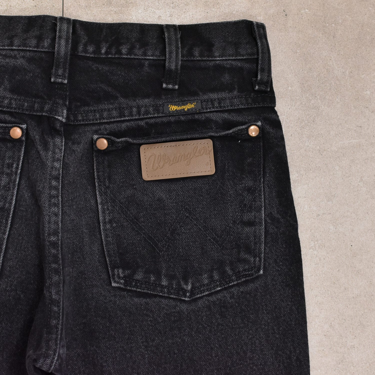 90s Wrangler 936WBK black denim pants | 古着屋 grin days memory