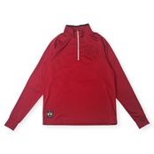 23区SPORT ニジュウサンクスポーツ ハーフジップ 長袖 ストレッチシャツ M/ボルドー メンズ ゴルフ