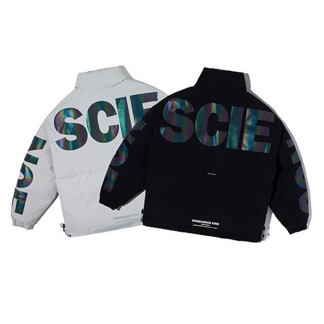 Supreme ナイロンジャケット M 黒/グレー フード ドローコード付き