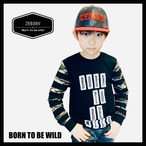 ZEBABY BORN TO BE WILD CAMOUFLAGE STRIPE T-SHIRT　（税込）