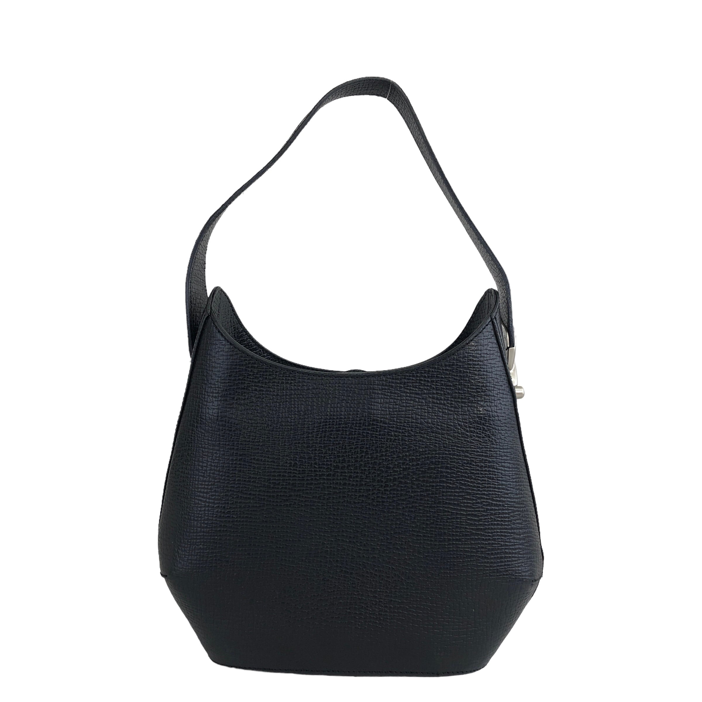 LOEWE ロエベ トグル セミショルダーバッグ ブラック レザー vintage
