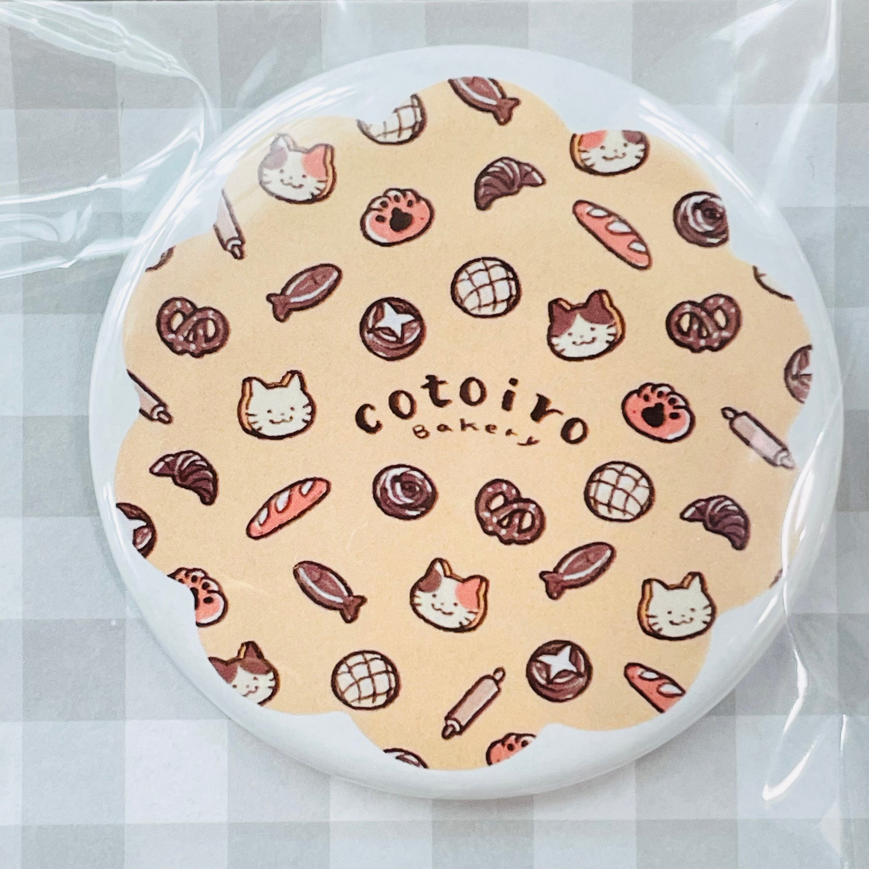 Lコトイロベーカリー｜缶バッジ｜ 猫雑貨 猫モチーフ 猫グッズ アクセサリー ミニチュア