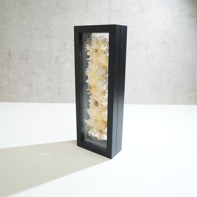 【ホワイト】フレームフラワー 長方形 花畑タイプ FR-22≪限定１点≫