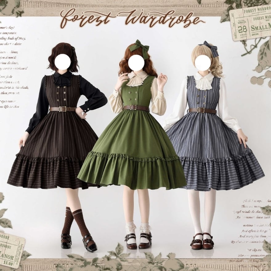 即納 控えめ クラロリ ジャボタイブラウス 森のワードローブ Forest