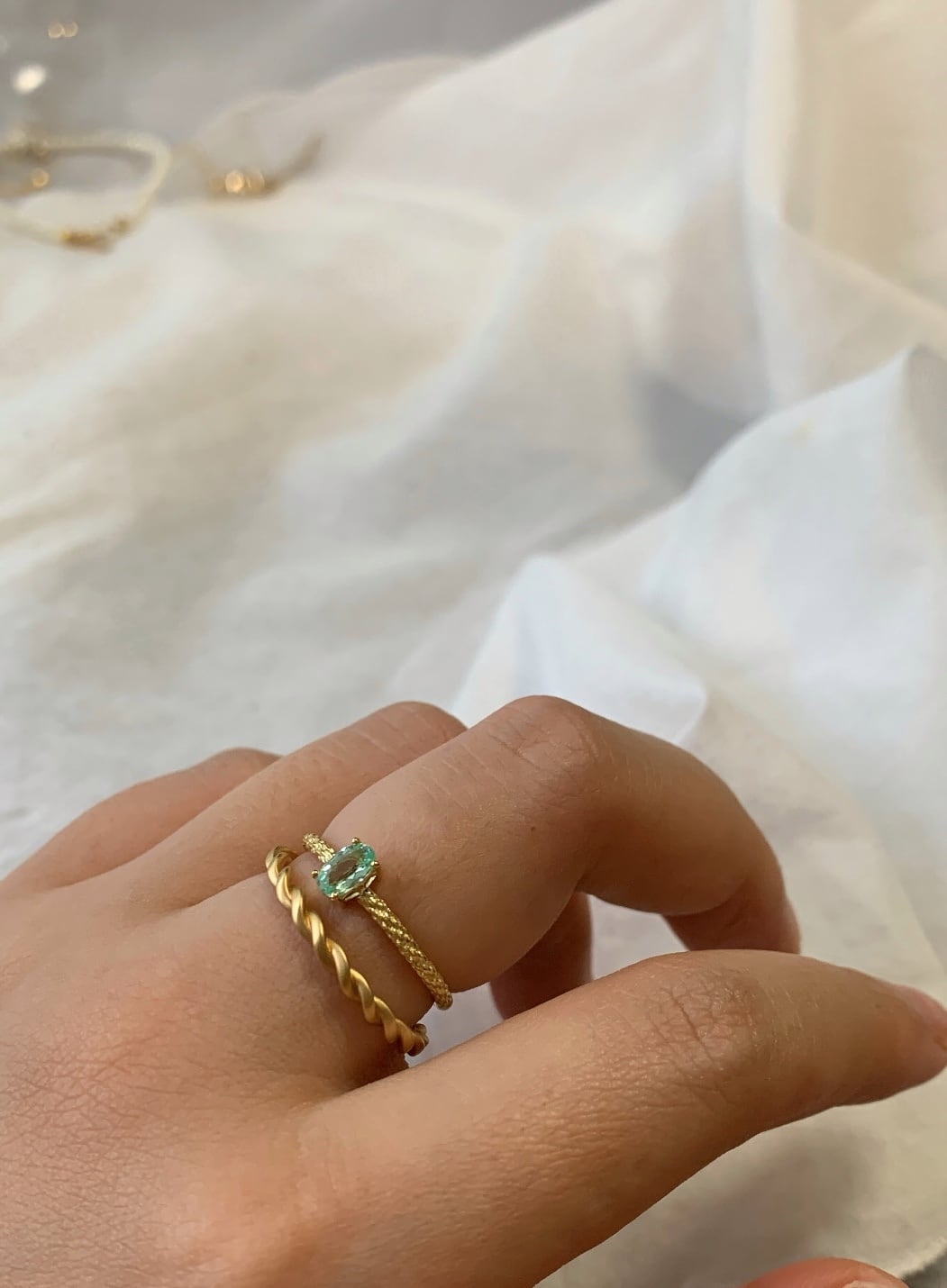 K18）Paraiba Tourmaline(パライバトルマリン) Ring | Thalatta