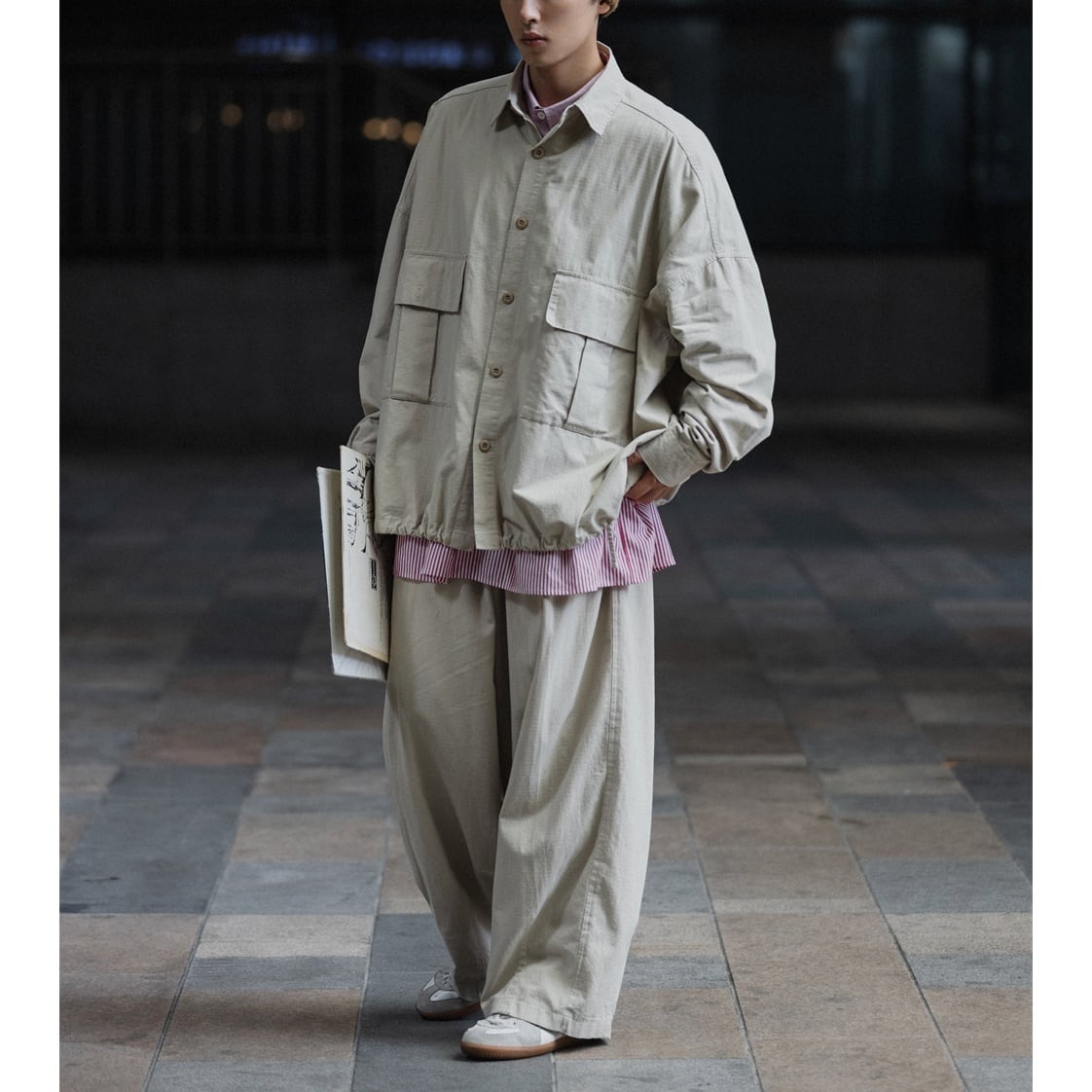 ルーズ ミリタリーシャツジャケット a-0644 | PATH