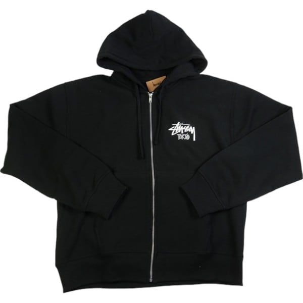 新品　stussy パーカー　Sサイズ Stussy パーカー ステューシー S Link Zip Thru Hoodie Black