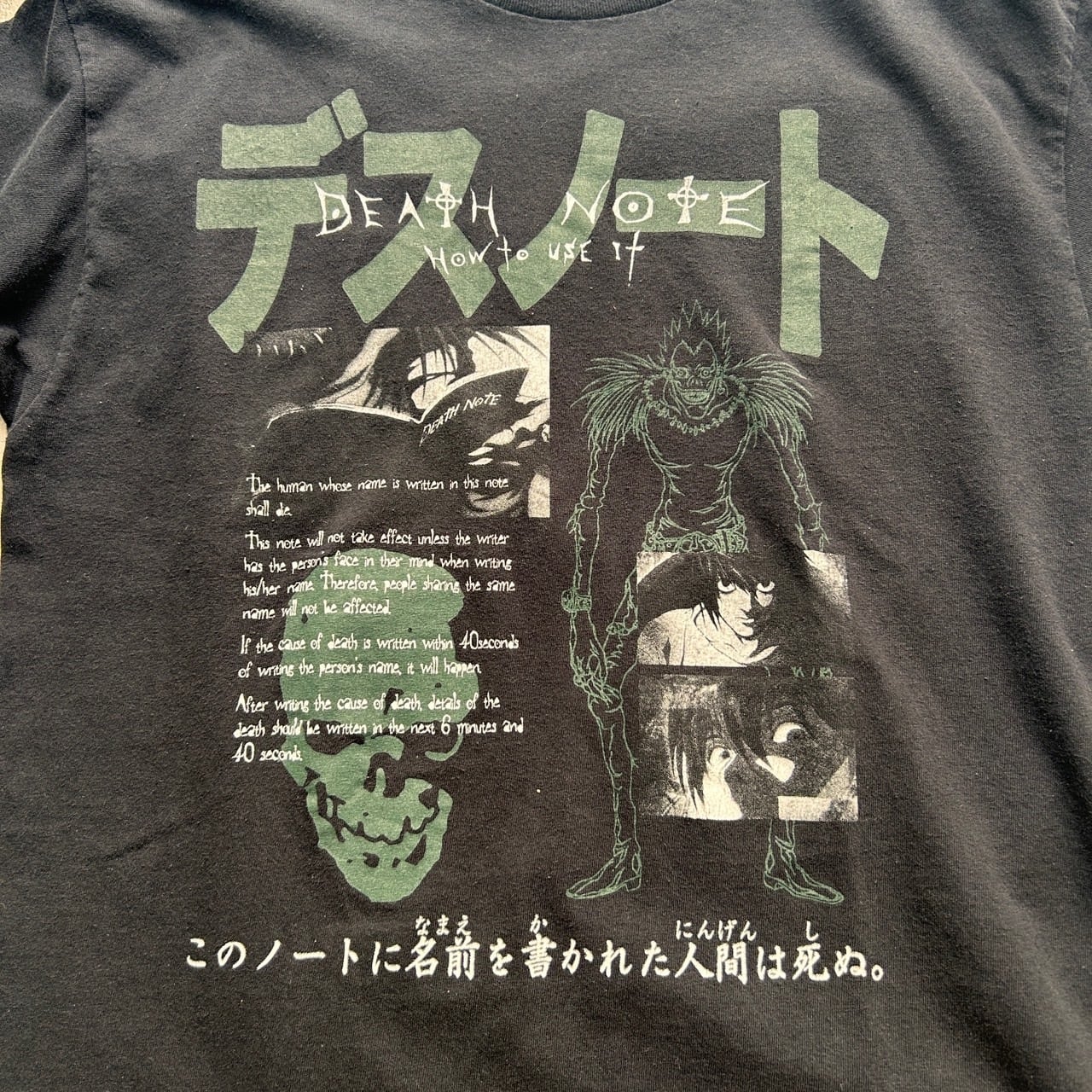 デスノート アニメプリントTシャツ キャラクター ニア メロ デスノート アニメプリントTシャツ キャラクター ニア メロ
