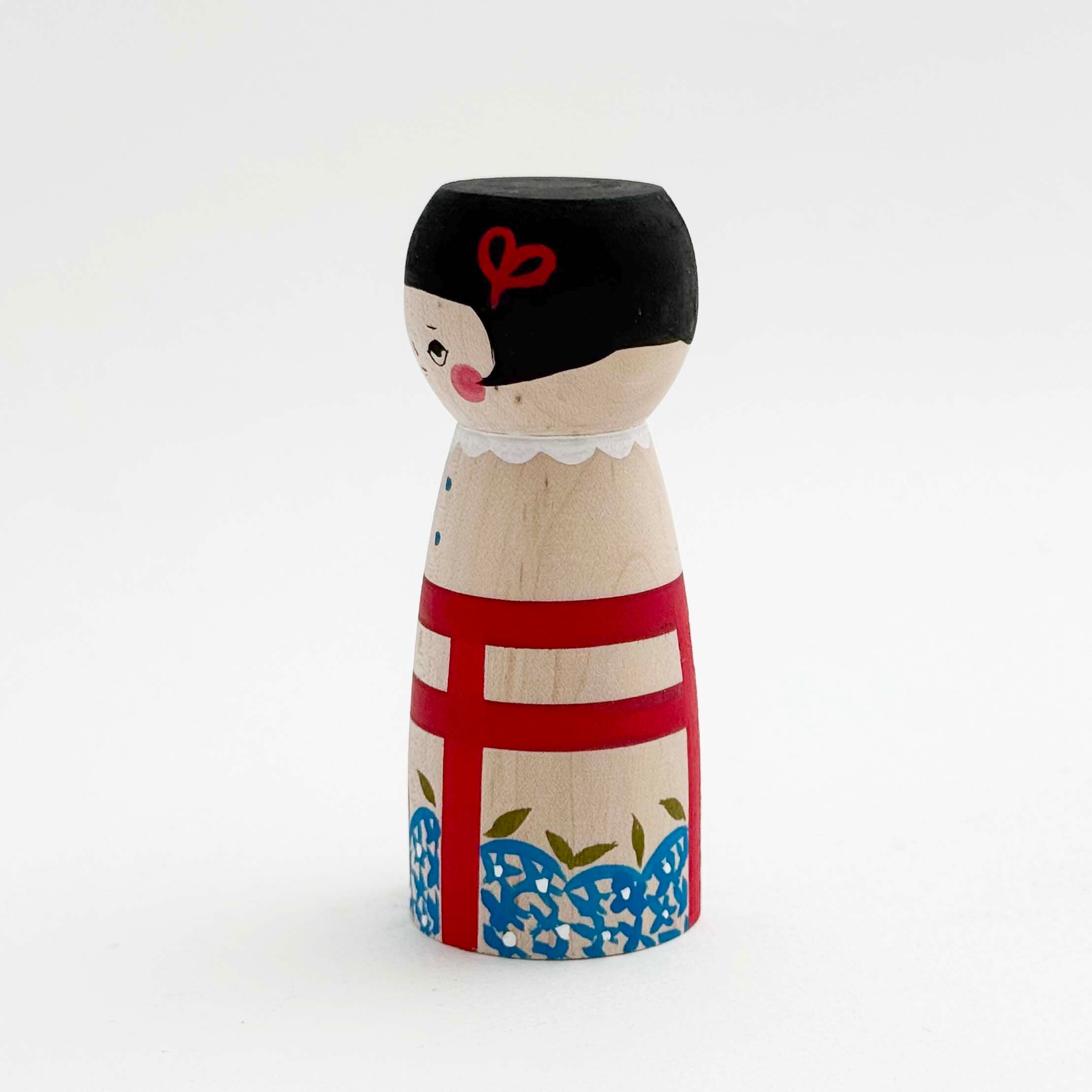 別注 新型・鎌倉こけし(湯野上 / 綱木美和作)鳥居
