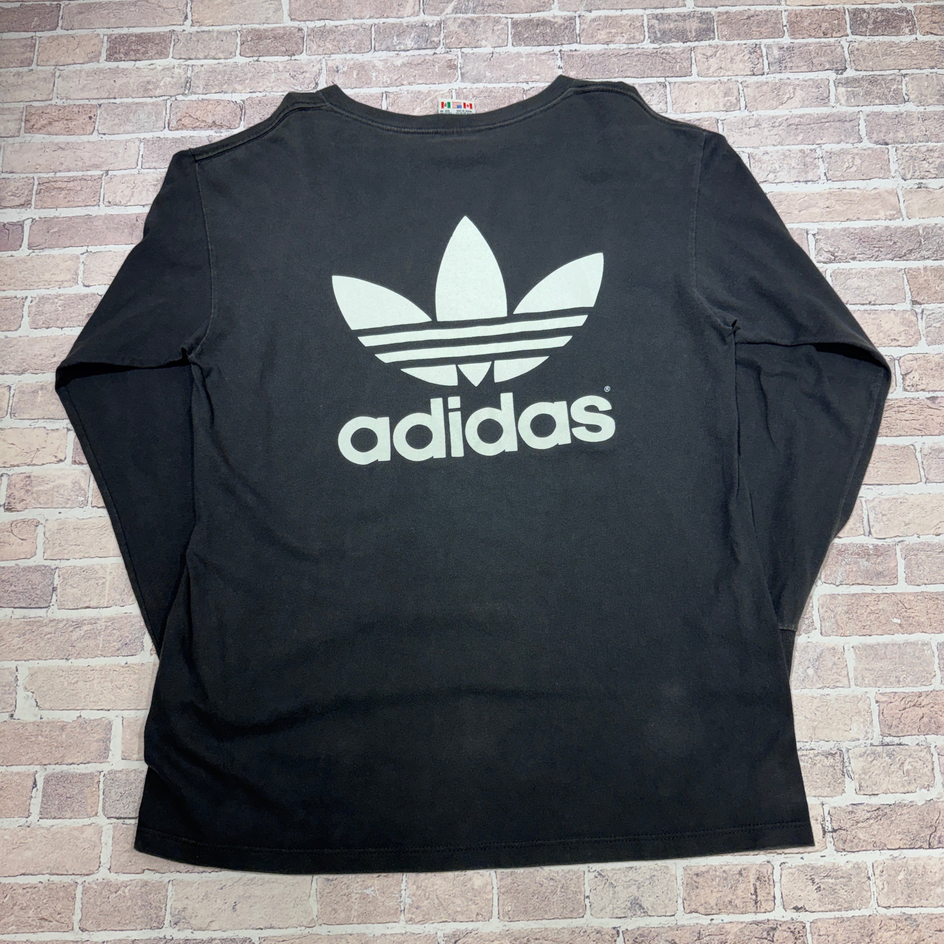 Ⓚ1990'S adidas L/S T-SHIRT BLACK SIZE M | safarionline