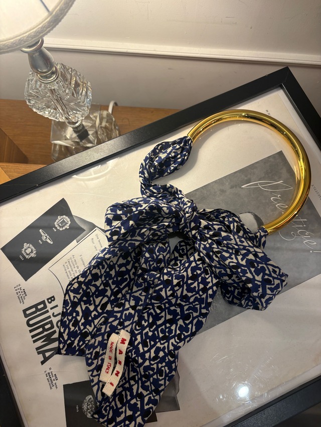MARNI / vintage necklace scarf.