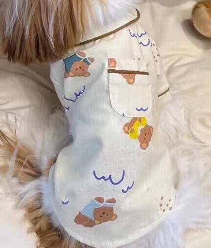 《予約》1102137 ポッケのんびりくまさんシャツ