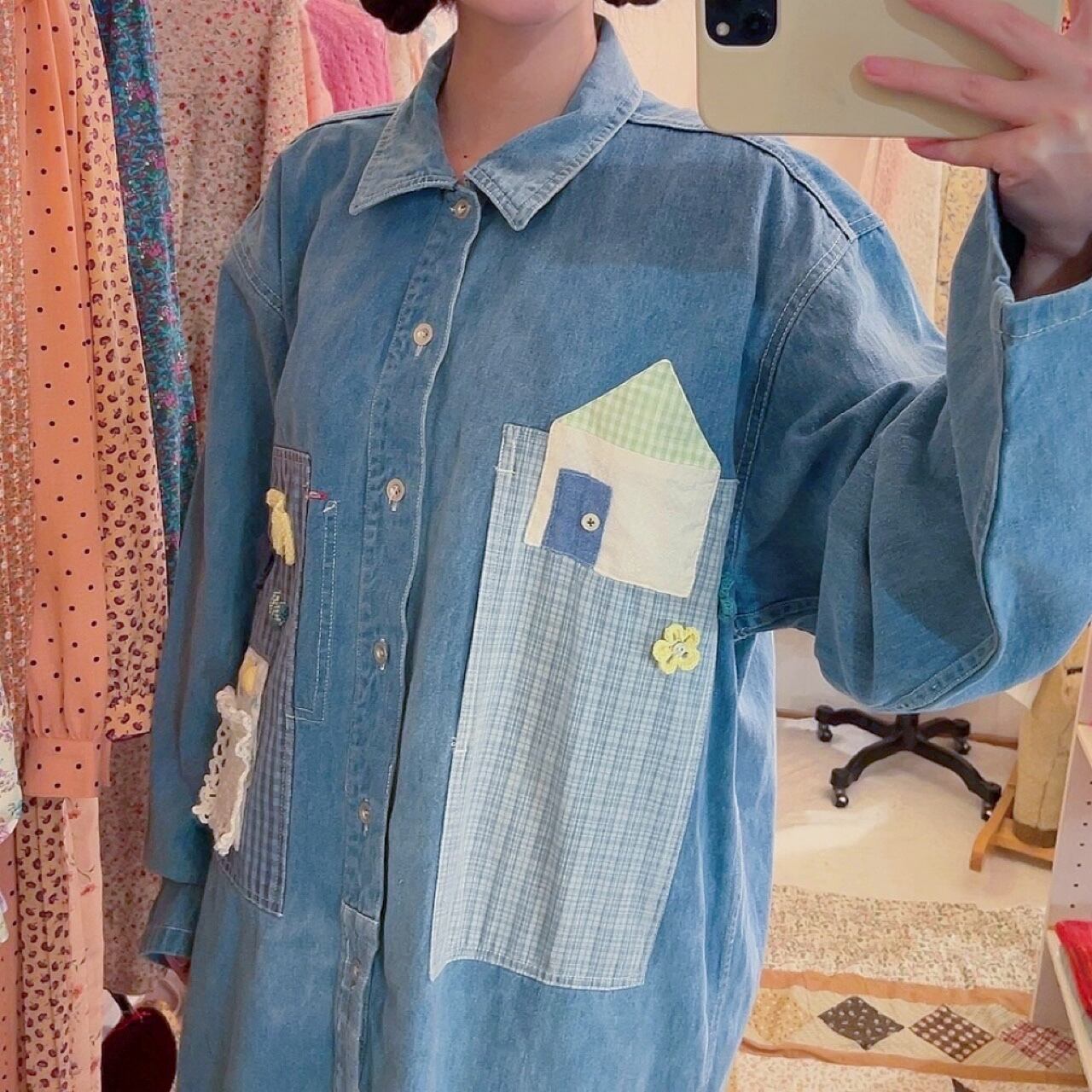 remake ✂︎ dwarf's room check pocket shirt