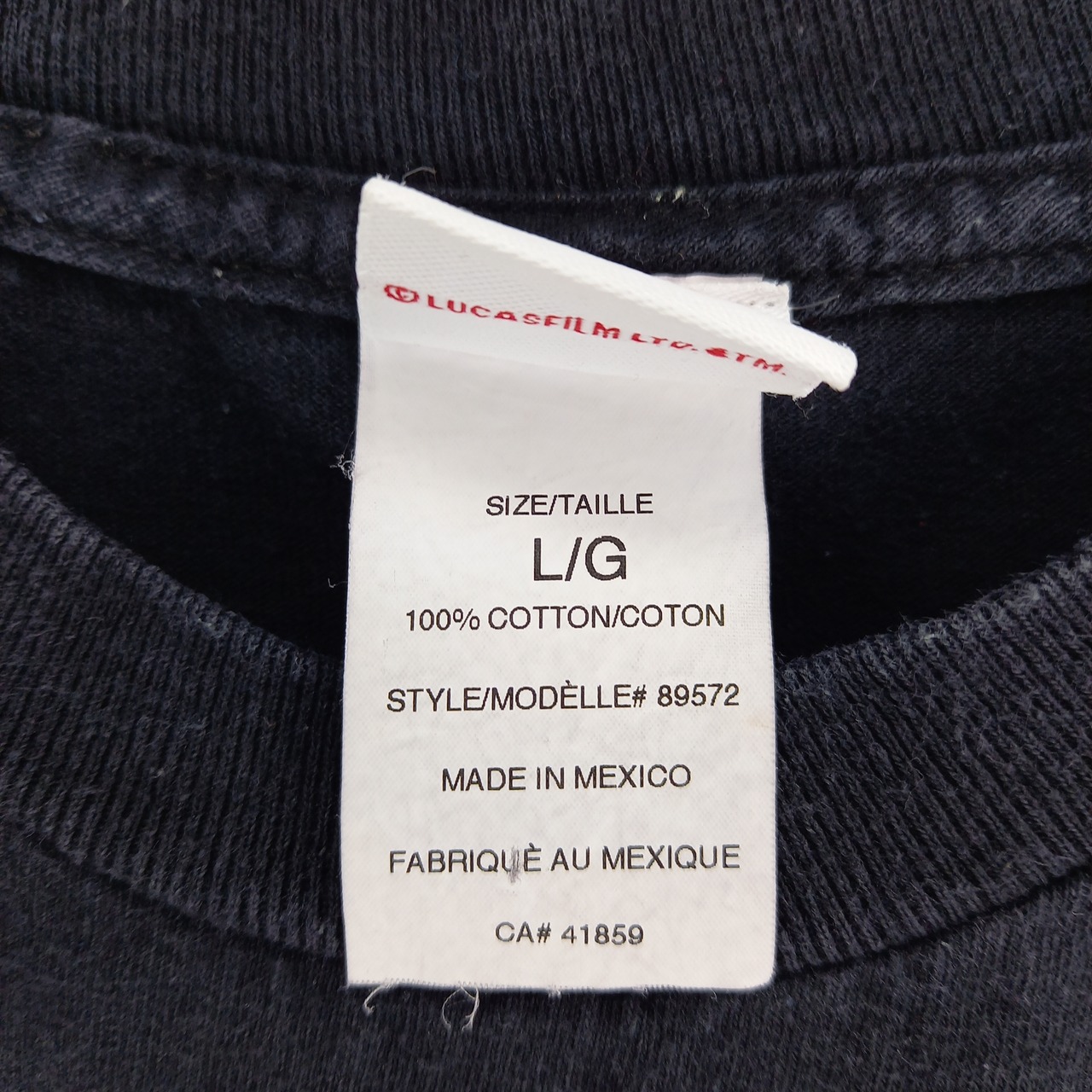 STAR WARS　レゴ　コラボ　クルーネック　Tシャツ　ダースベイダー　黒