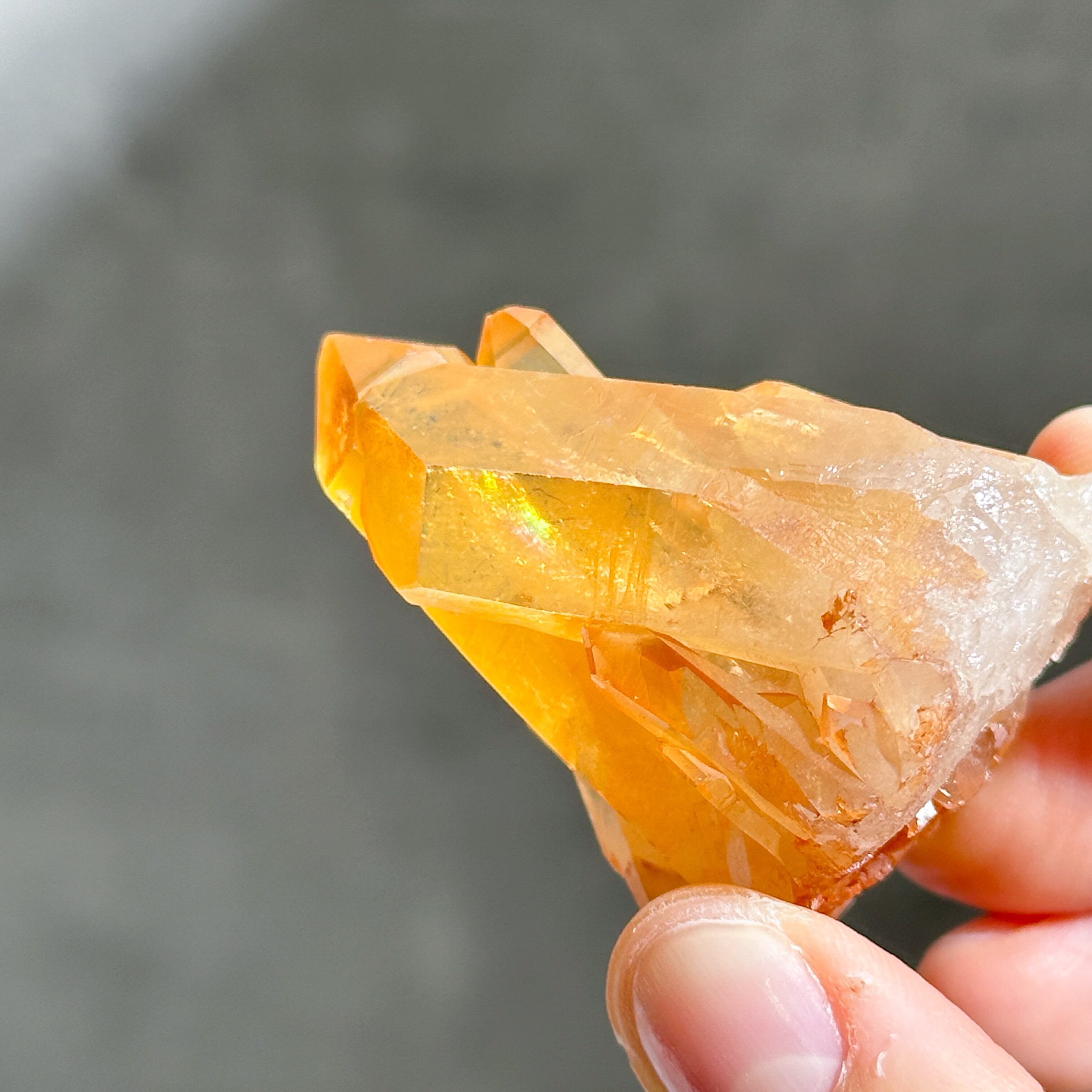 ミナスジェライス産タンジェリンクォーツ クラスター72◇ Tangerine