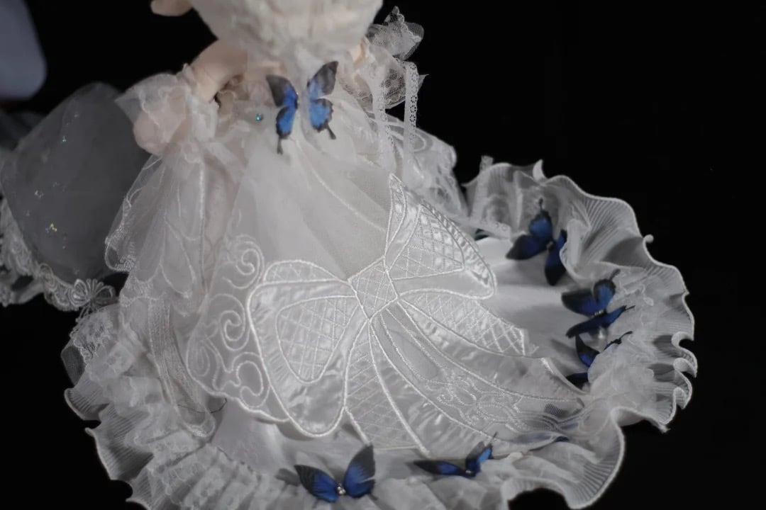 ✿20/30cm✿真白の蝶(SP新作入荷)海外作家手作りぬいぐるみ服 6点