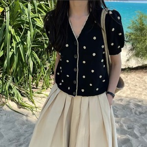 ハーフスリーブカーディガン　A0459