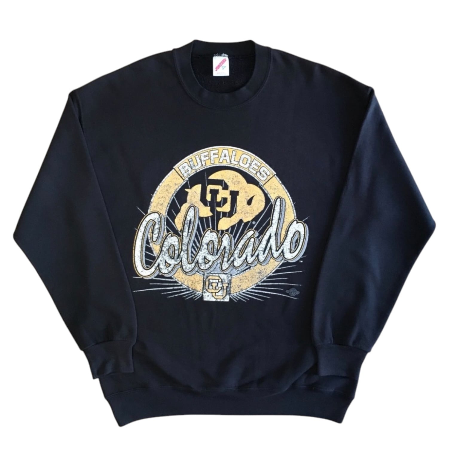 Colorado Buffaloes / College Print Sweat Crew / JERZEES / Made in USA / XL / 90s