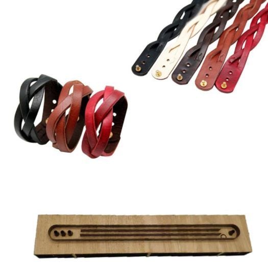 小銭入れ付き 二つ折り財布型の抜き型 レザークラフト用 | Happy plus